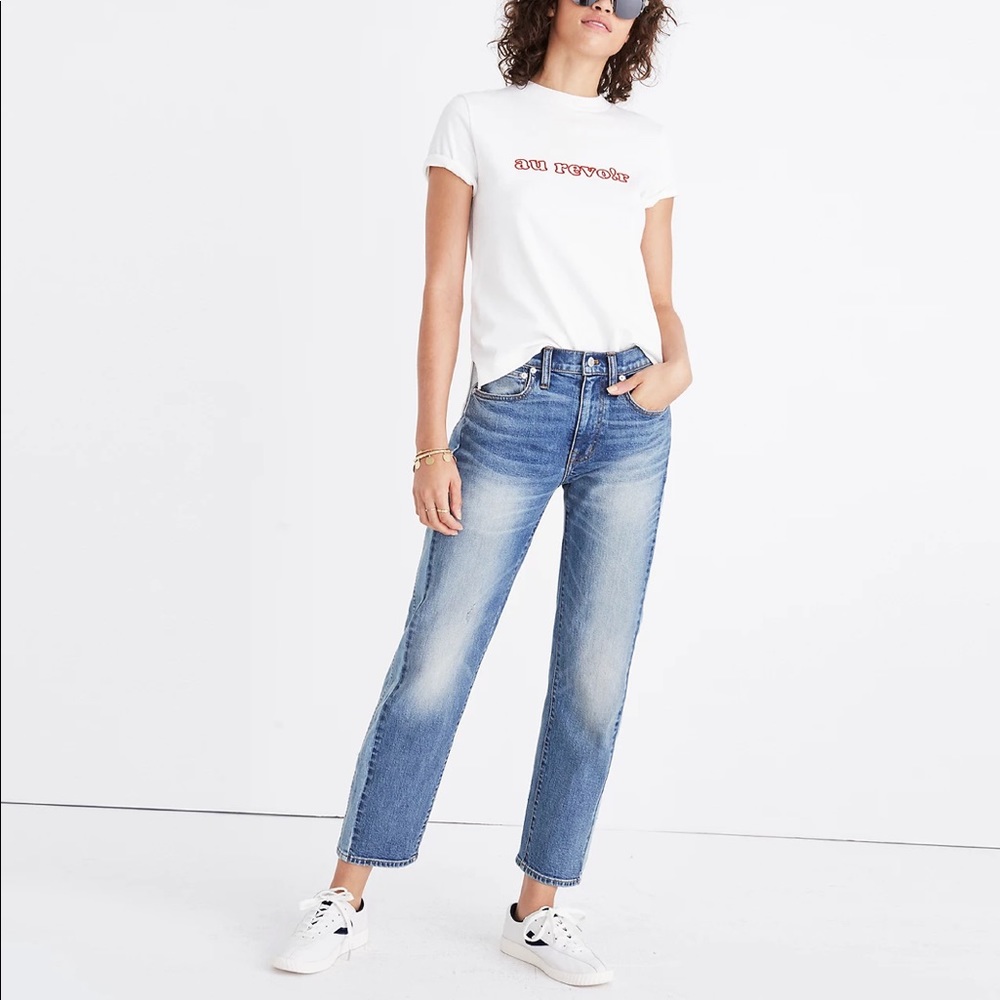 Madewell | Cruiser Straight Crop Jeans: Pieced Edition